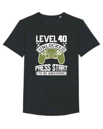 Level 40 Unlocked Press Start To Be Awesome Black