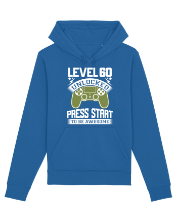 Level 60 Unlocked Press Start To Be Awesome Royal Blue