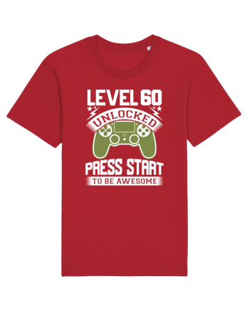 Level 60 Unlocked Press Start To Be Awesome Red
