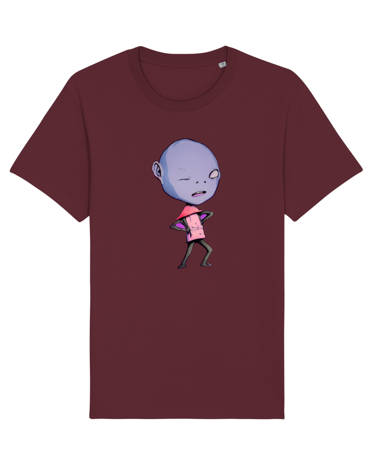Tricou mânecă scurtă Unisex Rocker Burgundy