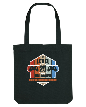 Level 25 Unlocked Press Start To Continue Black