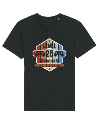 Level 25 Unlocked Press Start To Continue Black