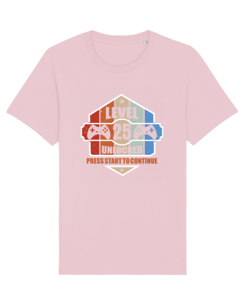 Level 25 Unlocked Press Start To Continue Cotton Pink