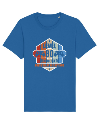 Level 30 Unlocked Press Start To Continue Royal Blue
