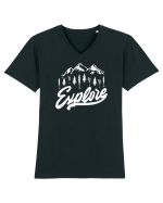 Explore Tricou mânecă scurtă guler V Bărbat Presenter
