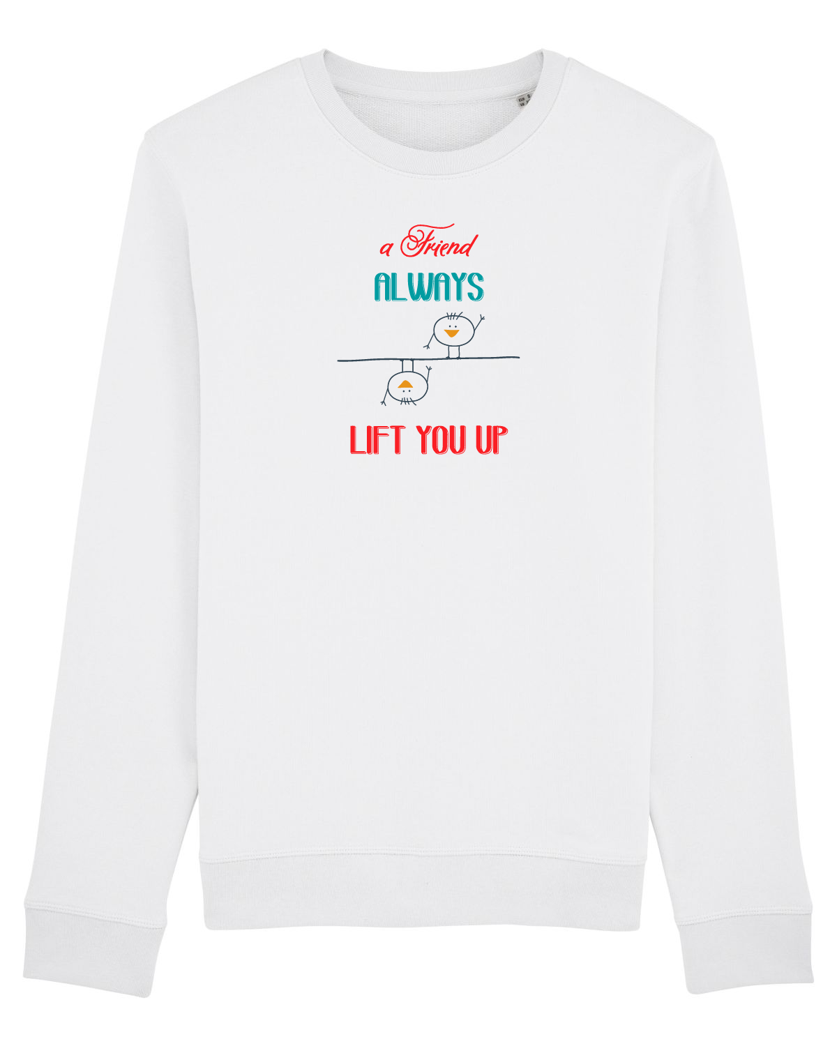 Bluză mânecă lungă Unisex Rise White