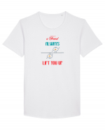 Prietenul la nevoie se cunoaște Tricou mânecă scurtă guler larg Bărbat Skater