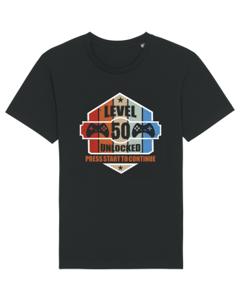 Level 50 Unlocked Press Start To Continue Black