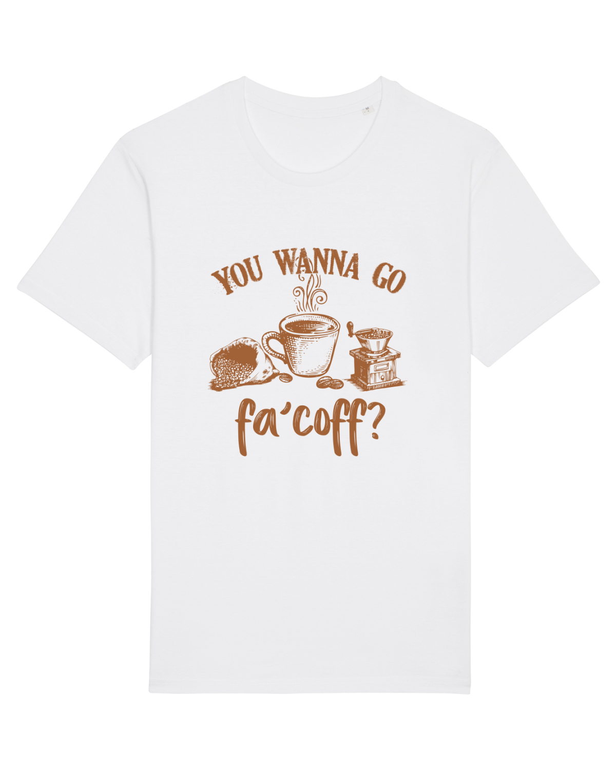 Tricou mânecă scurtă Unisex Rocker White