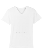 you are the artist and the art Tricou mânecă scurtă guler V Bărbat Presenter