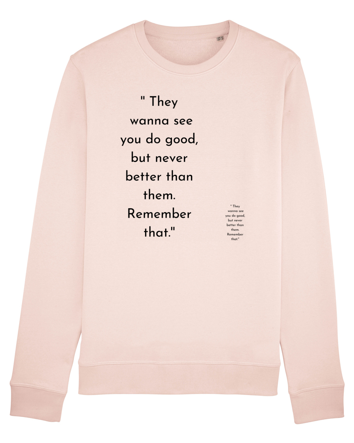 Bluză mânecă lungă Unisex Rise Candy Pink
