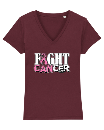 Fight Cancer Burgundy
