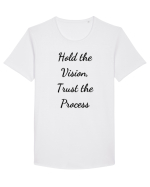 hold the vision trust the process Tricou mânecă scurtă guler larg Bărbat Skater