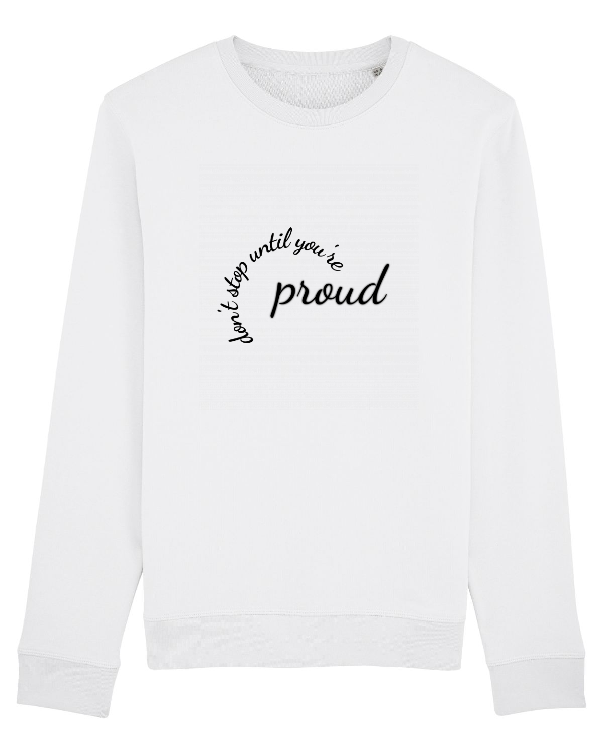 Bluză mânecă lungă Unisex Rise White
