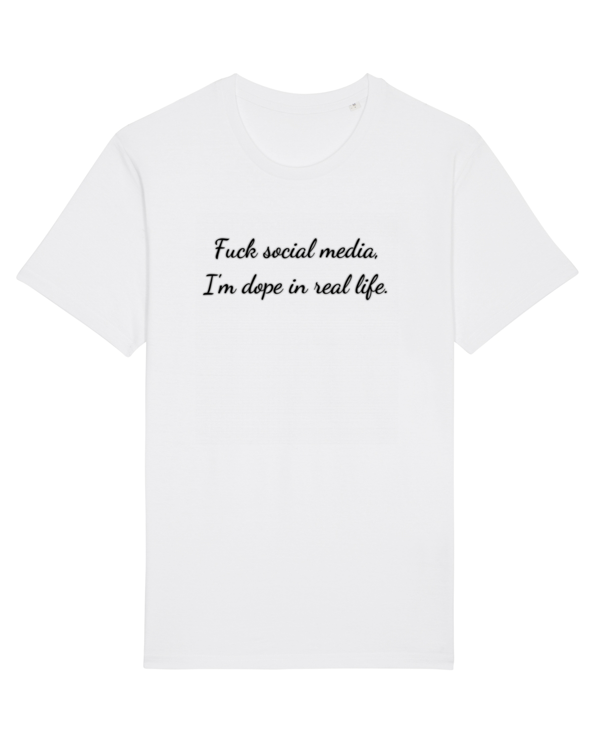 Tricou mânecă scurtă Unisex Rocker White