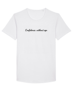confidence without ego Tricou mânecă scurtă guler larg Bărbat Skater