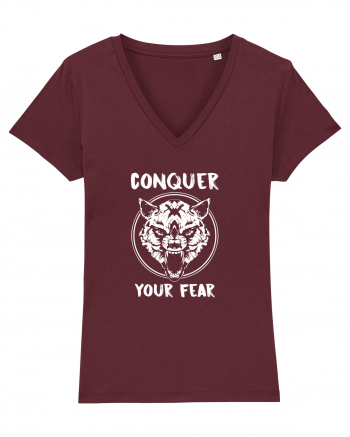 Conquer your fear Burgundy