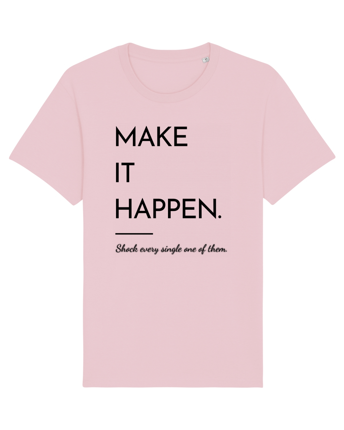 Tricou mânecă scurtă Unisex Rocker Cotton Pink