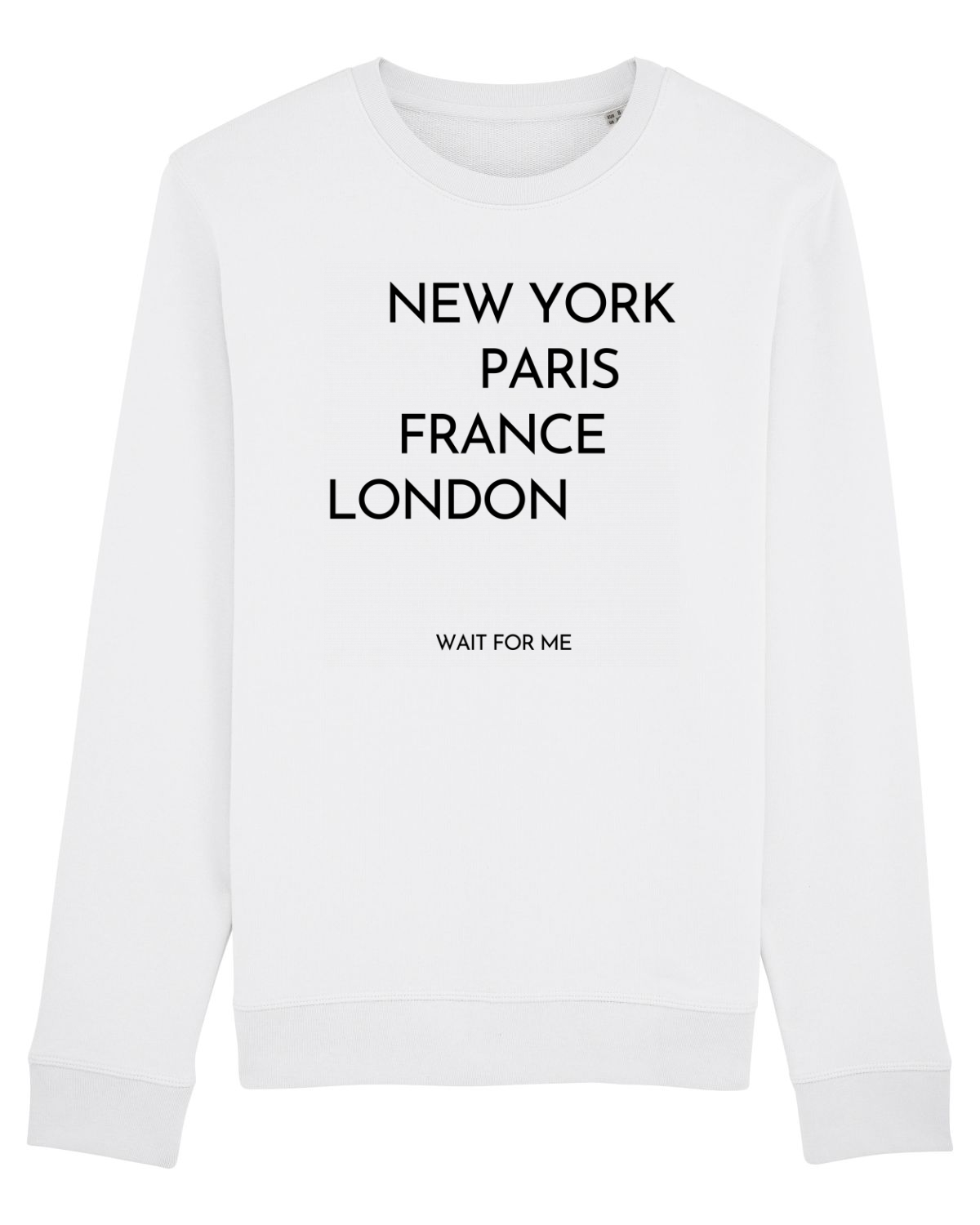 Bluză mânecă lungă Unisex Rise White