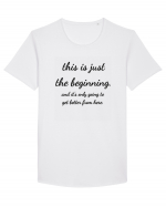 this is just the beginning Tricou mânecă scurtă guler larg Bărbat Skater