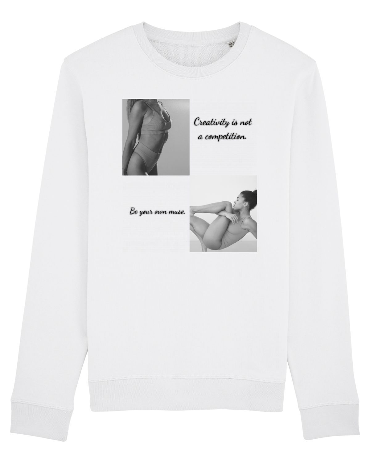 Bluză mânecă lungă Unisex Rise White