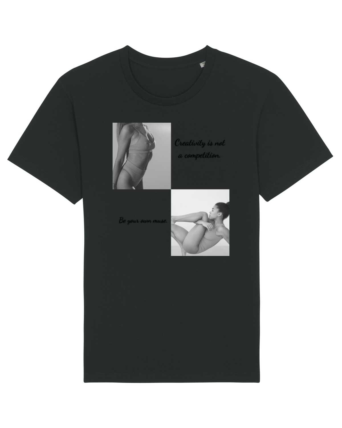 Tricou mânecă scurtă Unisex Rocker Black