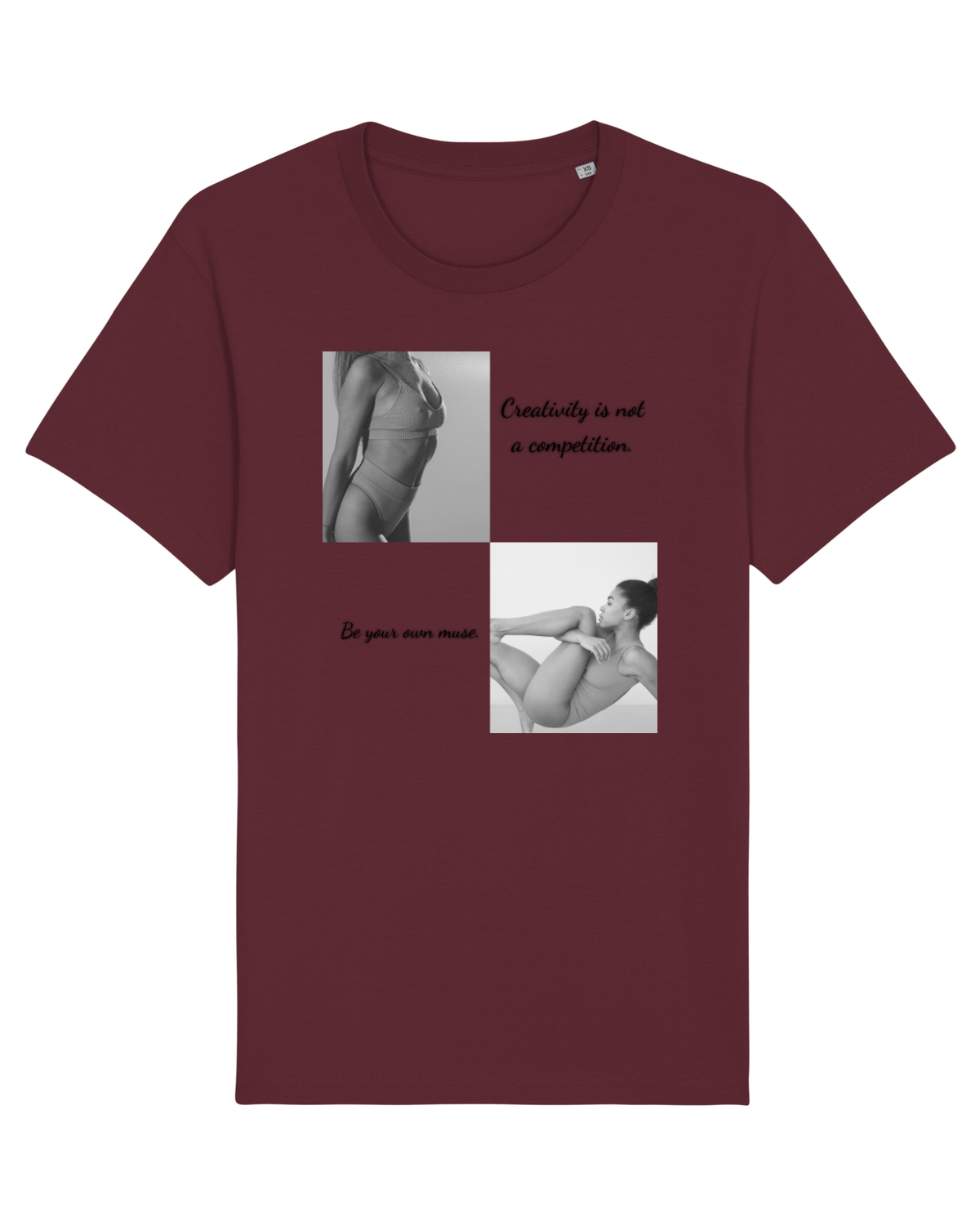 Tricou mânecă scurtă Unisex Rocker Burgundy