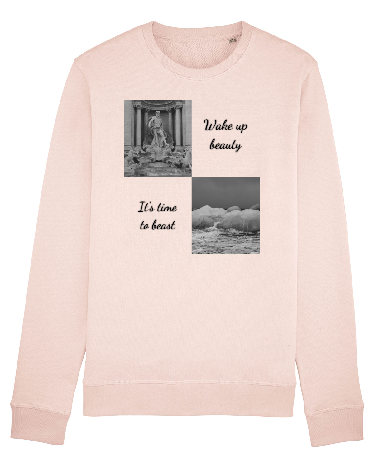 Bluză mânecă lungă Unisex Rise Candy Pink