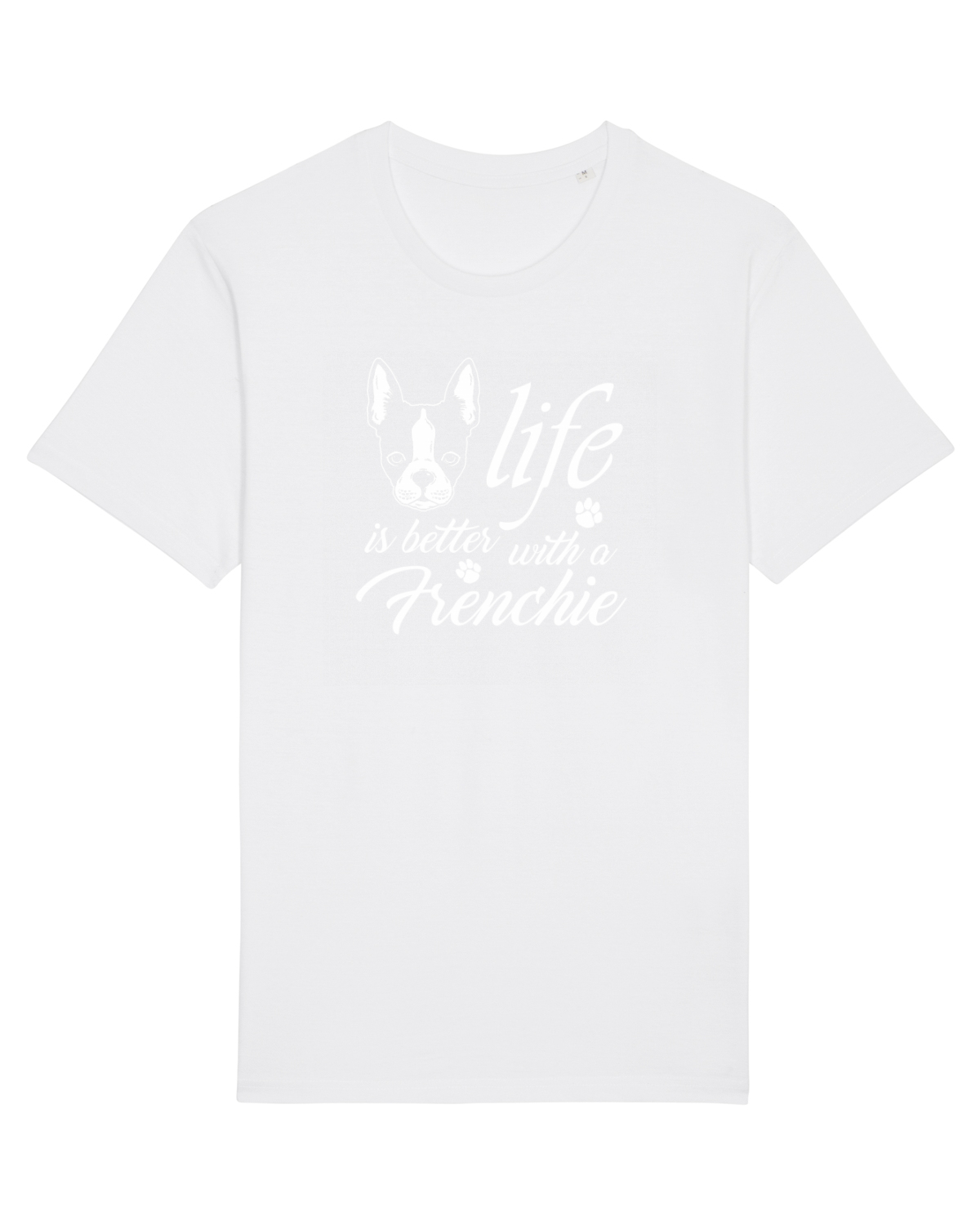 Tricou mânecă scurtă Unisex Rocker White