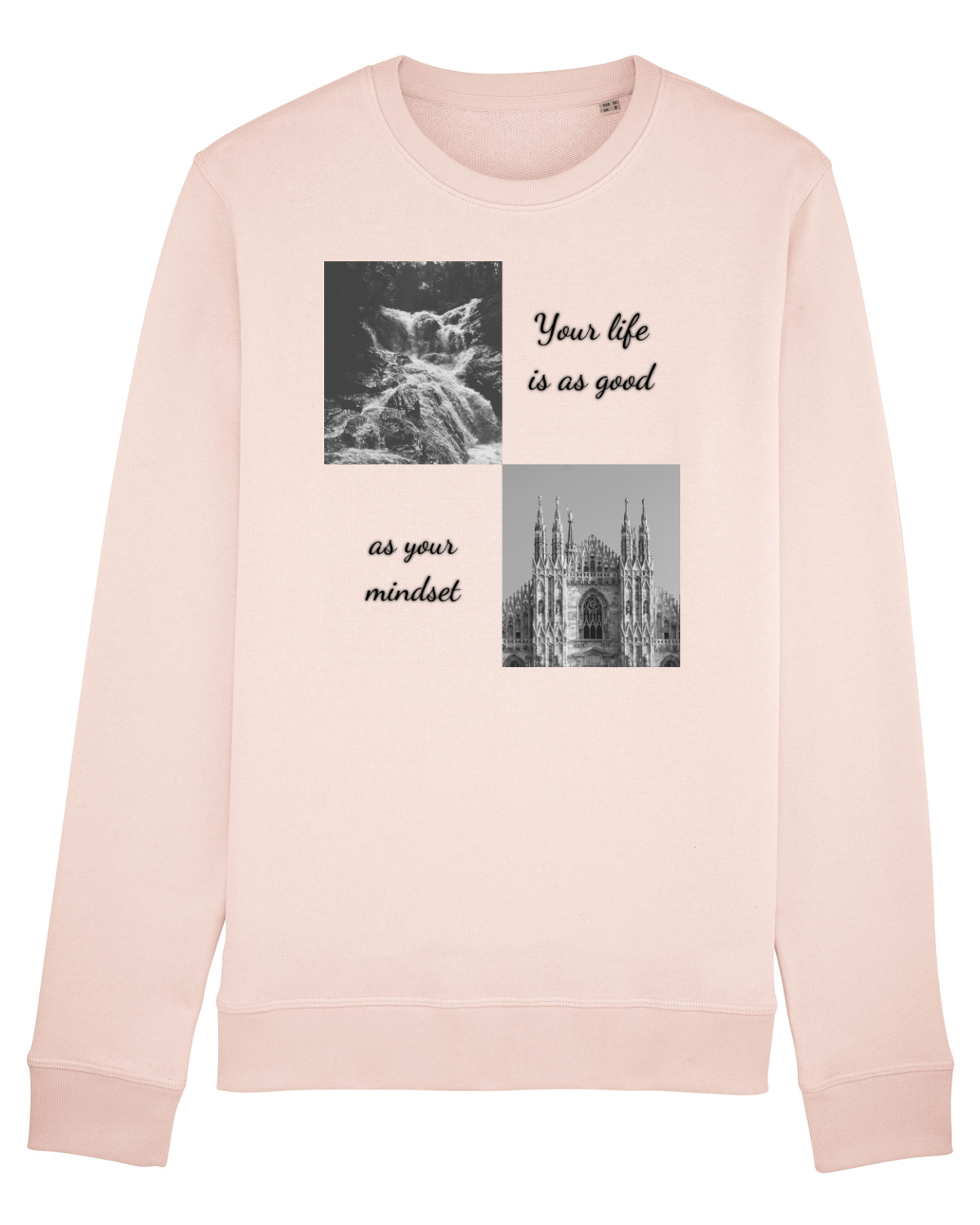 Bluză mânecă lungă Unisex Rise Candy Pink