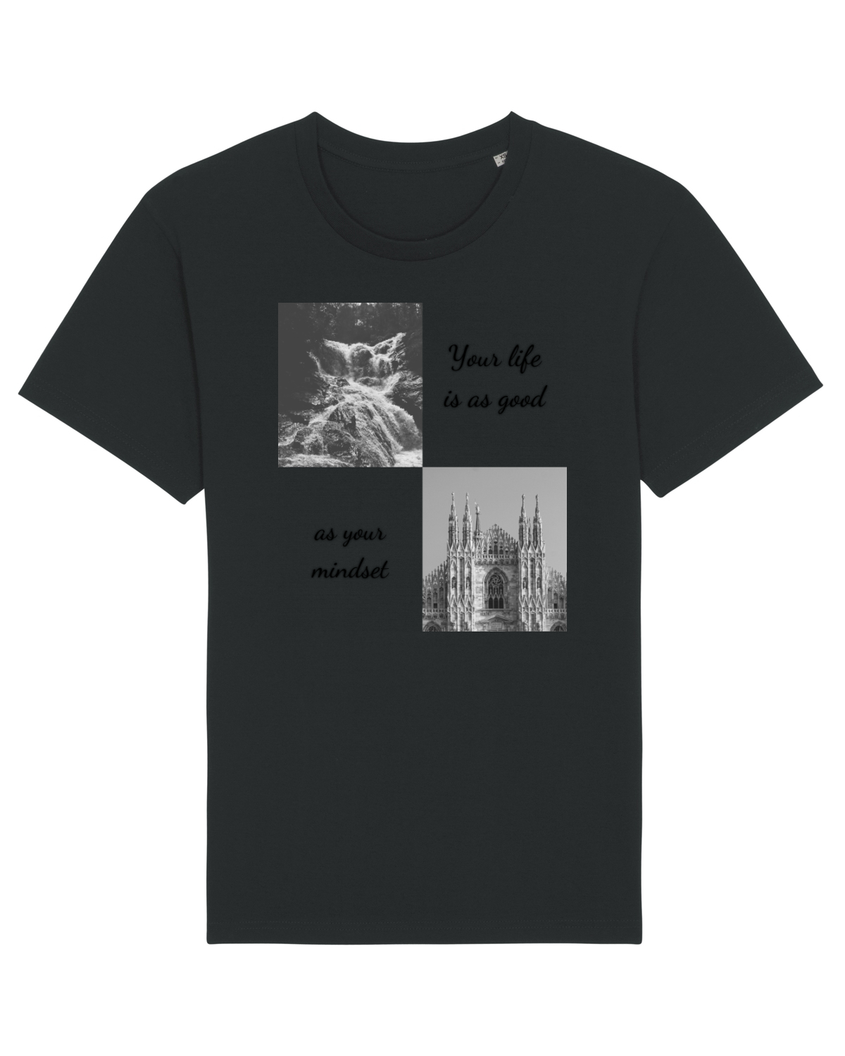 Tricou mânecă scurtă Unisex Rocker Black