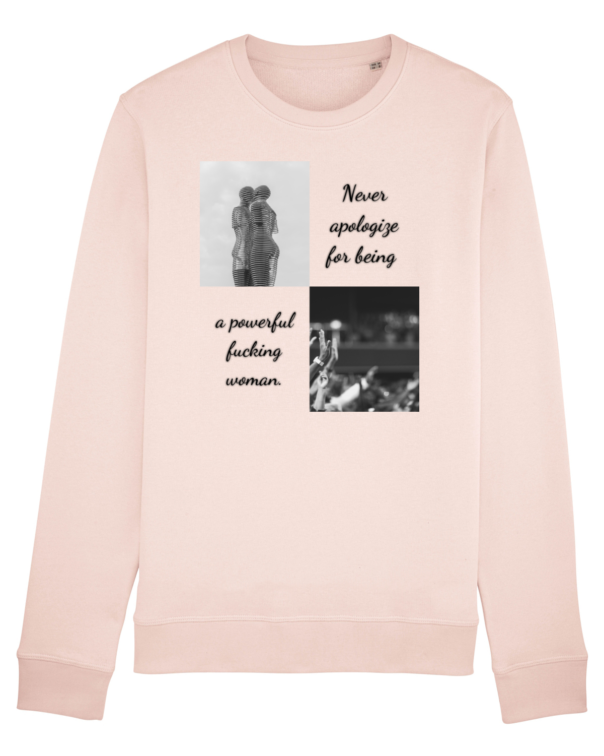 Bluză mânecă lungă Unisex Rise Candy Pink