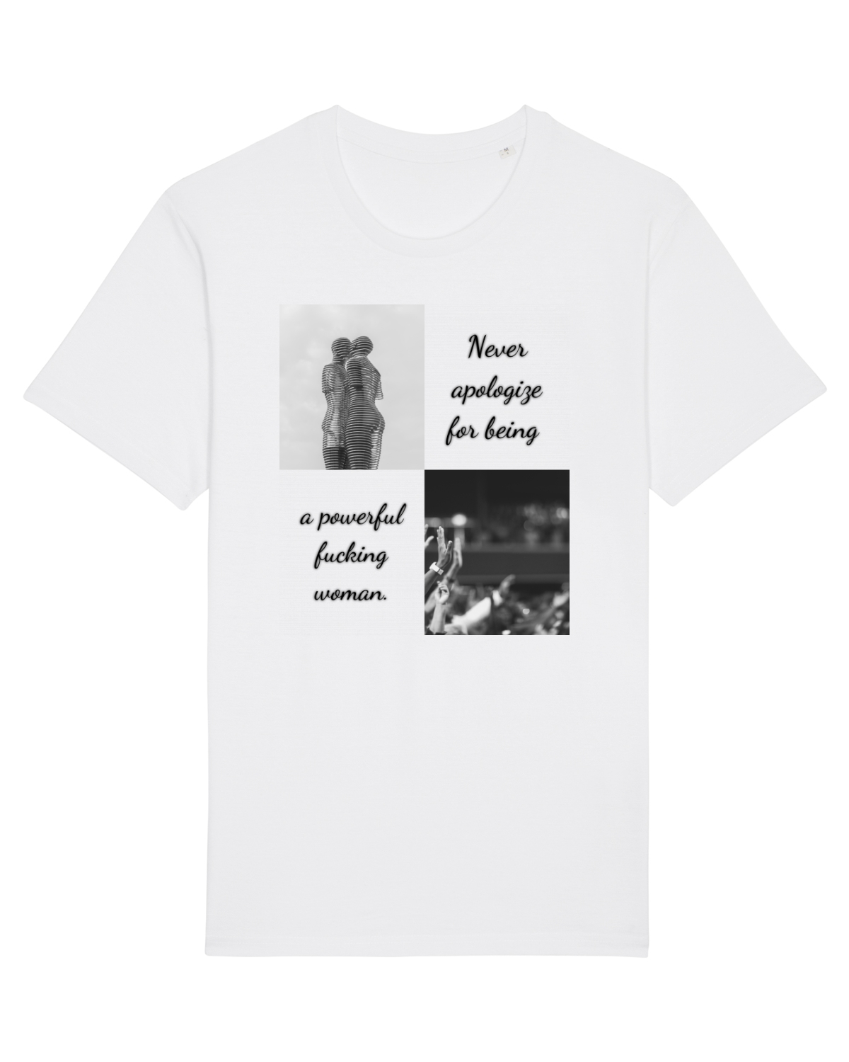 Tricou mânecă scurtă Unisex Rocker White