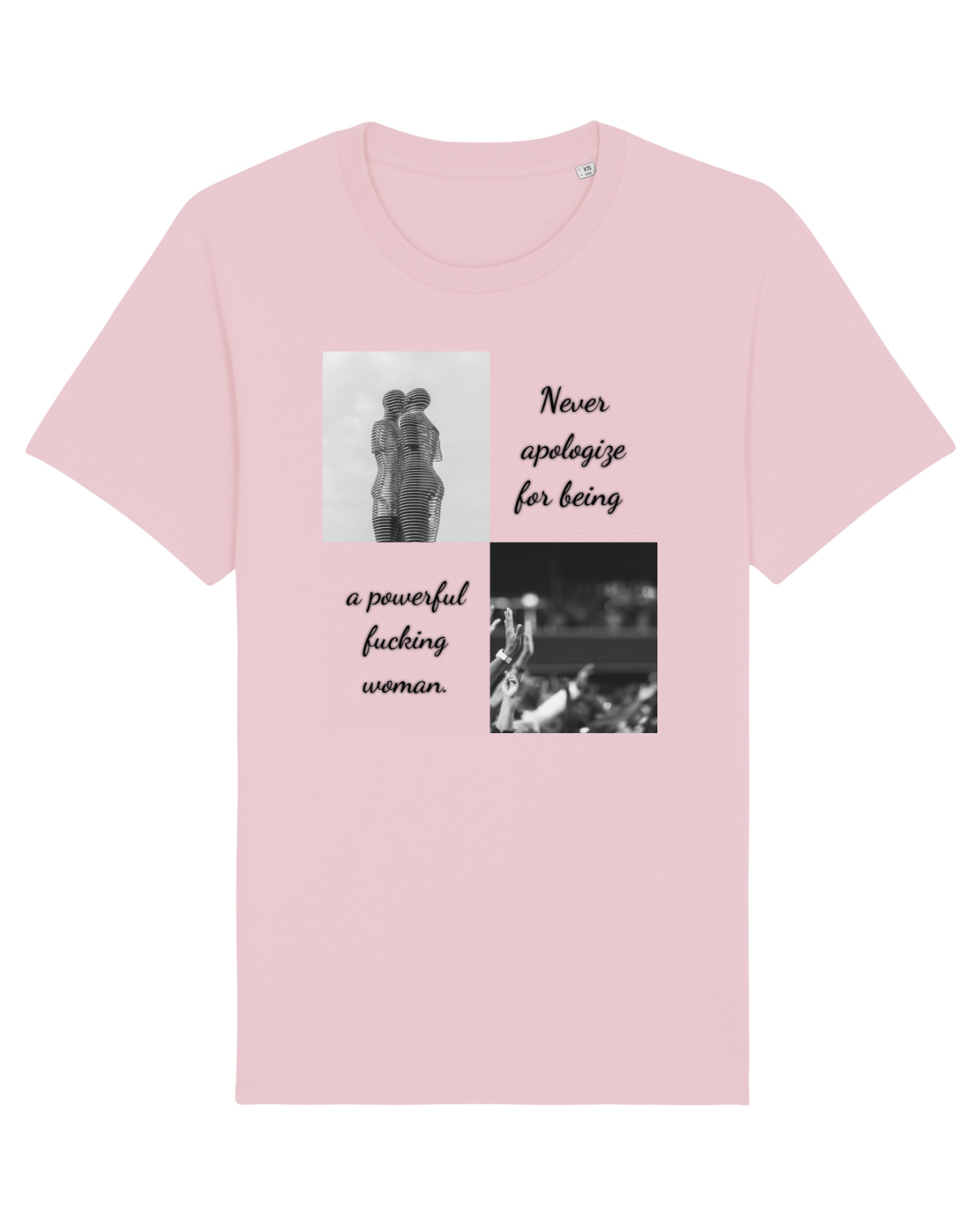 Tricou mânecă scurtă Unisex Rocker Cotton Pink