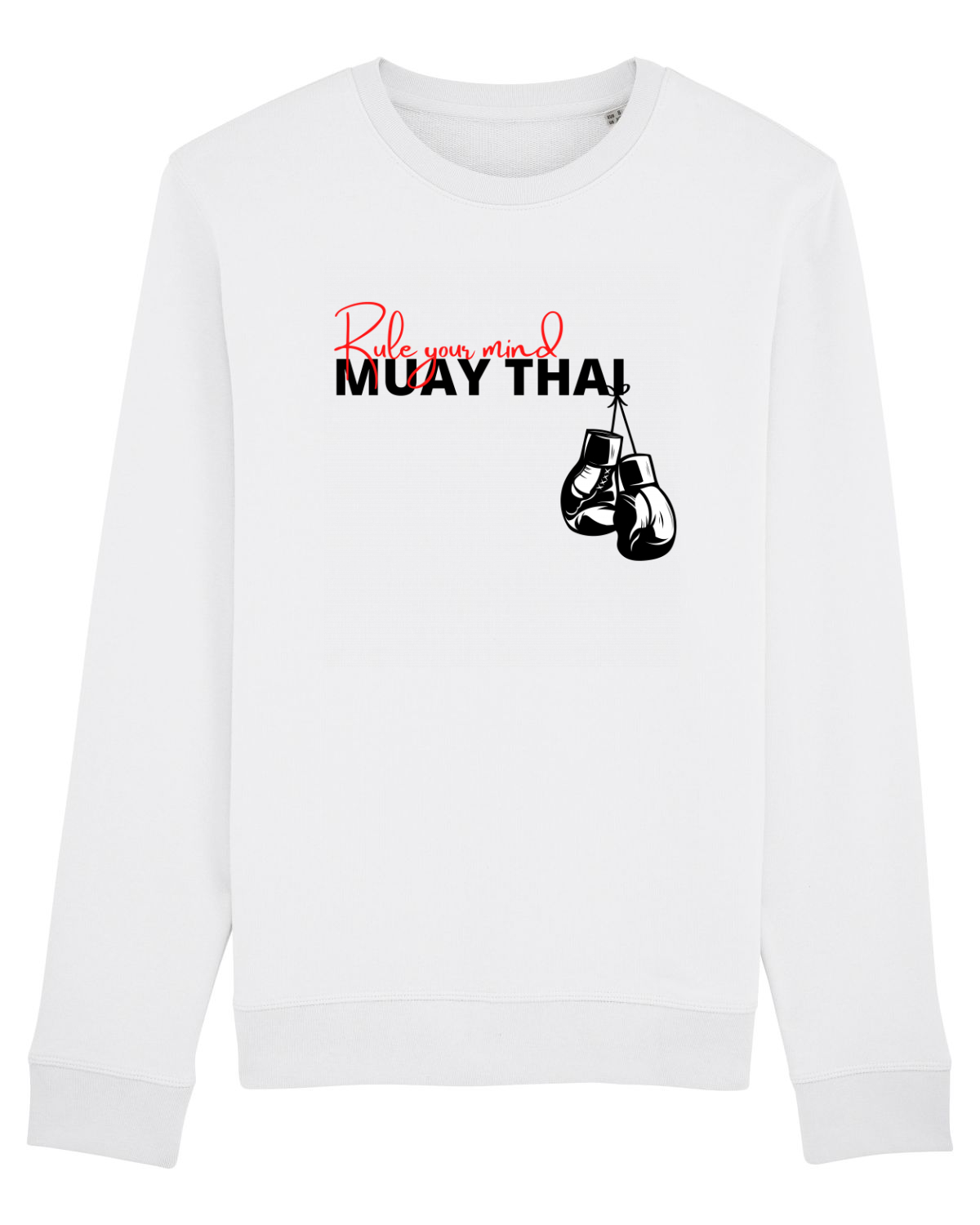 Bluză mânecă lungă Unisex Rise White
