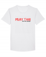 muay thai Tricou mânecă scurtă guler larg Bărbat Skater