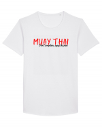 muay thai Tricou mânecă scurtă guler larg Bărbat Skater