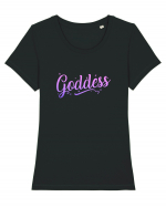 Godess Tricou mânecă scurtă guler larg fitted Damă Expresser