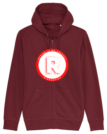 boxing letter R Burgundy