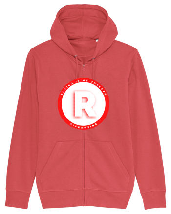boxing letter R Carmine Red