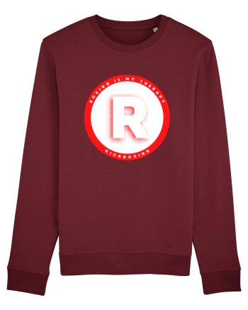 boxing letter R Burgundy
