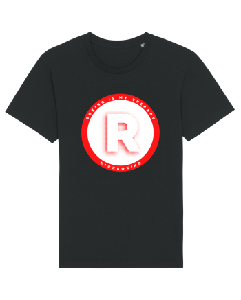boxing letter R Black