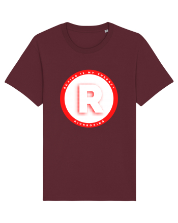 boxing letter R Burgundy