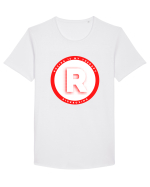 boxing letter R Tricou mânecă scurtă guler larg Bărbat Skater