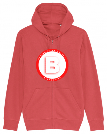 boxing letter B Carmine Red