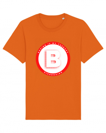 boxing letter B Bright Orange