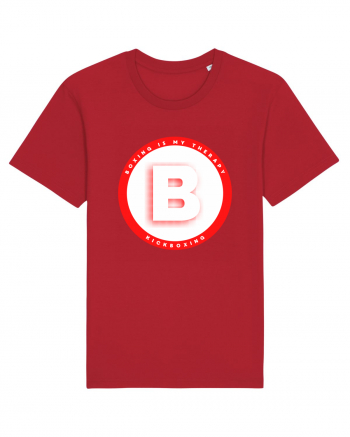 boxing letter B Red