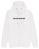 never a victim forever a fighter Hanorac cu fermoar Unisex Connector