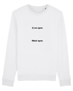 eyes open mind open Bluză mânecă lungă Unisex Rise