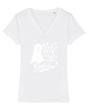 Golden retriever White